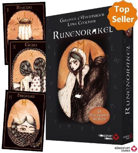 Buchcover und Innenansicht für das Buch: Runenorakel