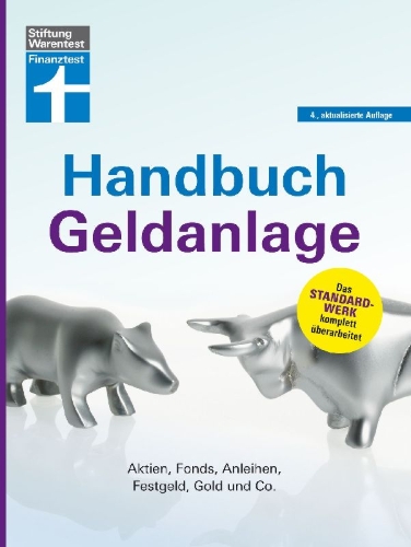 Buchcover und Innenansicht für das Buch: Handbuch Geldanlage