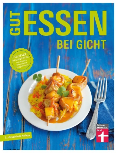 Buchcover und Innenansicht für das Buch: Gut essen bei Gicht