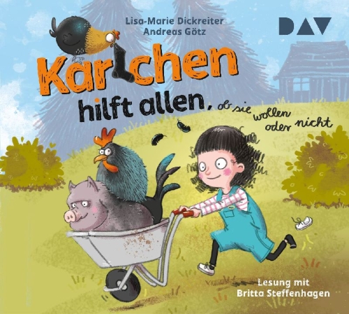 Buchcover und Innenansicht für das Buch: Karlchen hilft allen, ob sie wollen oder nicht