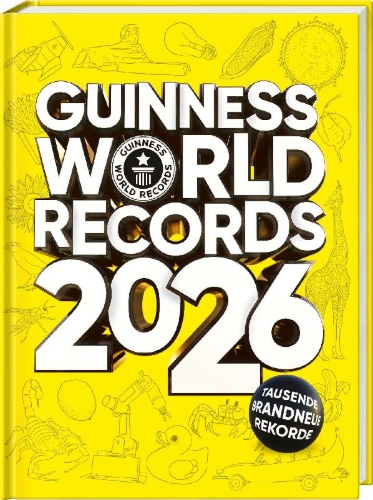 Buchcover und Innenansicht für das Buch: Guinness World Records 2026