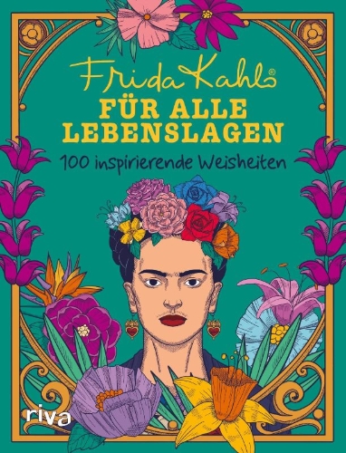 Buchcover und Innenansicht für das Buch: Frida Kahlo für alle Lebenslagen
