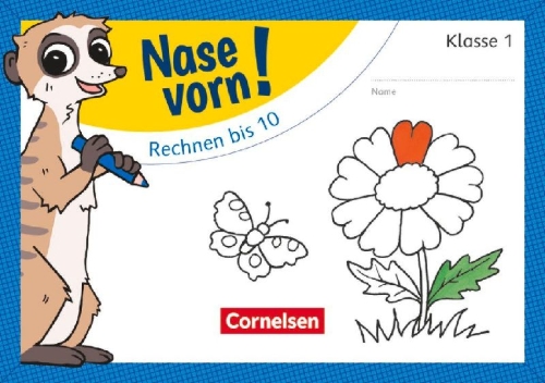 Buchcover und Innenansicht für das Buch: Nase vorn! - Mathematik 1. Schuljahr - Rechnen bis 10
