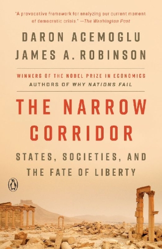 Buchcover und Innenansicht für das Buch: The Narrow Corridor