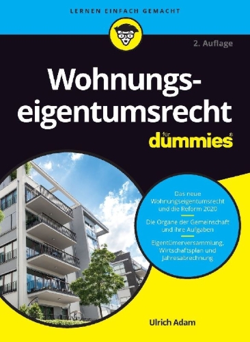 Buchcover und Innenansicht für das Buch: Wohnungseigentumsrecht für Dummies