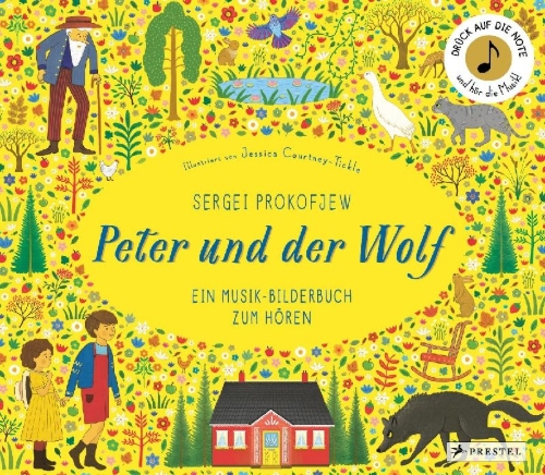 Buchcover und Innenansicht für das Buch: Story Orchestra: Peter and the Wolf