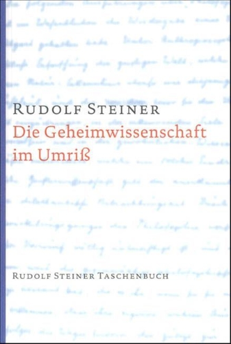 Buchcover und Innenansicht für das Buch: Die Geheimwissenschaft im Umriss