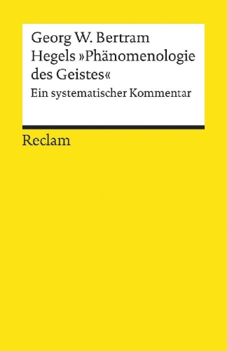 Buchcover und Innenansicht für das Buch: Hegels »Phänomenologie des Geistes«
