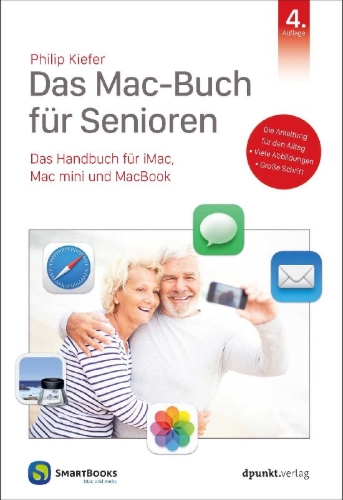 Buchcover und Innenansicht für das Buch: Das Mac-Buch für Senioren