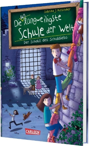 Buchcover und Innenansicht für das Buch: Die unlangweiligste Schule der Welt 10: Der Schatz des Schuldiebs
