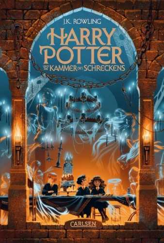 Buchcover und Innenansicht für das Buch: Harry Potter and the Chamber of Secrets