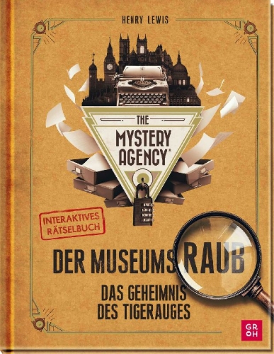 Buchcover und Innenansicht für das Buch: The Museum Heist: A Mystery Agency Puzzle Book
