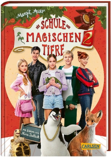 Buchcover und Innenansicht für das Buch: Die Schule der magischen Tiere 2: Das Buch zum Film