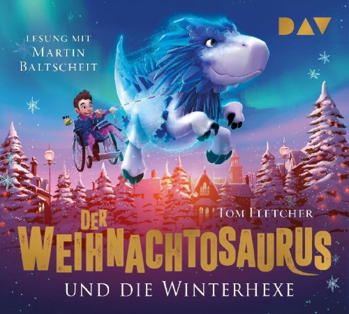 Buchcover und Innenansicht für das Buch: Der Weihnachtosaurus und die Winterhexe (Teil 2)