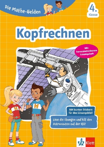 Buchcover und Innenansicht für das Buch: Die Mathe-Helden: Kopfrechnen 4. Klasse