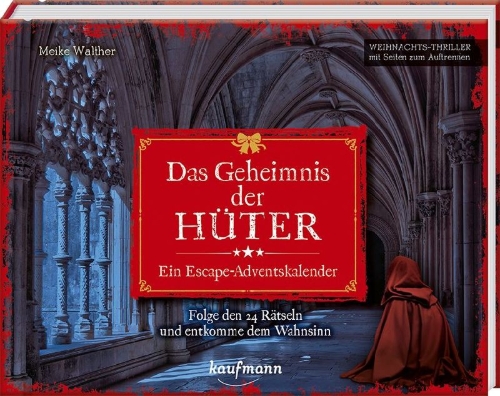 Buchcover und Innenansicht für das Buch: Das Geheimnis der Hüter - Ein Escape-Adventskalender