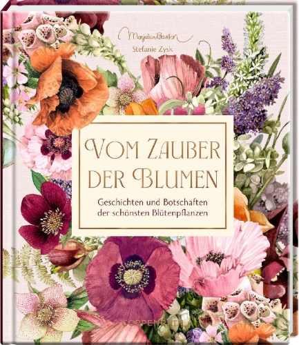 Buchcover und Innenansicht für das Buch: Vom Zauber der Blumen