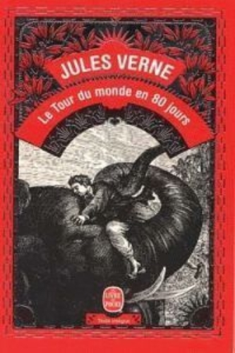 Buchcover und Innenansicht für das Buch: Le tour du monde en 80 jours