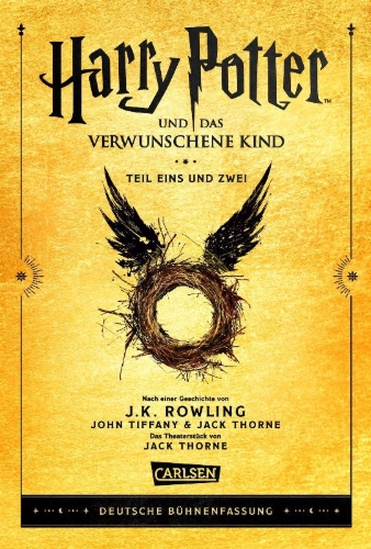 Buchcover und Innenansicht für das Buch: Harry Potter and the Cursed Child Parts One and Two: Special Rehearsal Edition Script