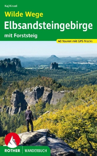 Buchcover und Innenansicht für das Buch: Wilde Wege Elbsandsteingebirge