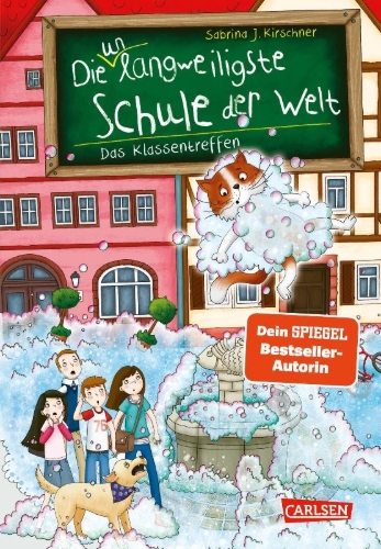 Buchcover und Innenansicht für das Buch: Die unlangweiligste Schule der Welt 8: Das Klassentreffen