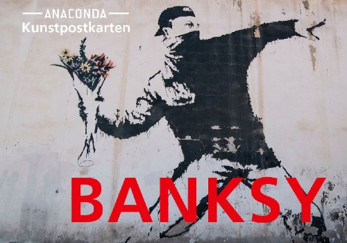 Buchcover und Innenansicht für das Buch: Postkarten-Set Banksy