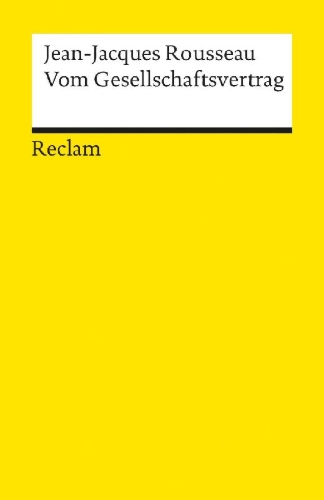 Buchcover und Innenansicht für das Buch: Vom Gesellschaftsvertrag