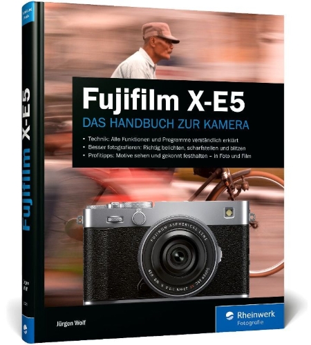 Buchcover und Innenansicht für das Buch: Fujifilm X-E5