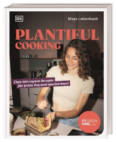 Buchcover und Innenansicht für das Buch: Plantiful Cooking