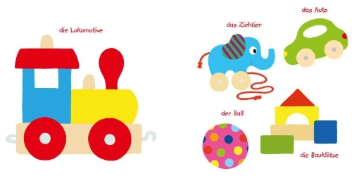 Buchcover und Innenansicht für das Buch: Baby Pixi 46: Mein Baby-Pixi Buggybuch: Lieblingssachen