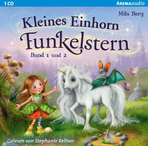 Buchcover und Innenansicht für das Buch: Kleines Einhorn Funkelstern (Band 1 und 2)