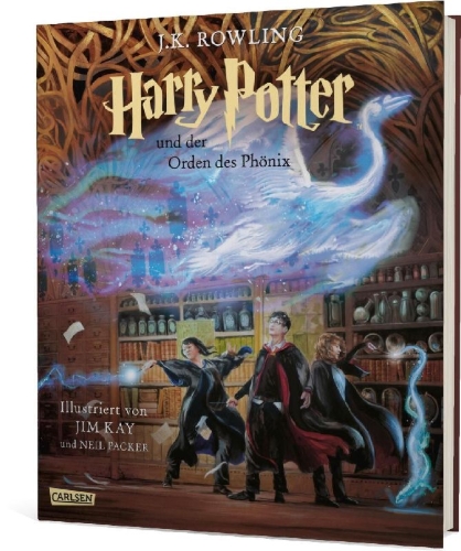 Buchcover und Innenansicht für das Buch: Harry Potter and the Order of the Phoenix