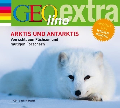 Buchcover und Innenansicht für das Buch: Arktis und Antarktis. Von schlauen Füchsen und mutigen Forschern