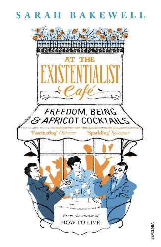Buchcover und Innenansicht für das Buch: At The Existentialist Café