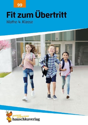 Buchcover und Innenansicht für das Buch: Fit zum Übertritt - Mathe 4. Klasse, A4- Heft