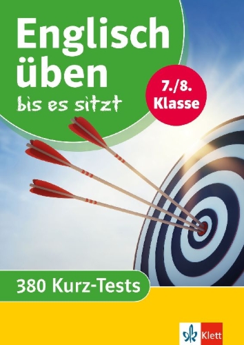 Buchcover und Innenansicht für das Buch: Englisch üben bis es sitzt 7./8. Klasse