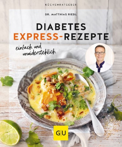 Buchcover und Innenansicht für das Buch: Diabetes Express-Rezepte