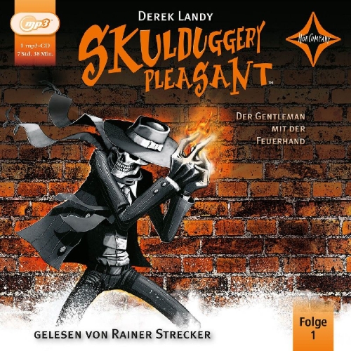 Buchcover und Innenansicht für das Buch: Skulduggery Pleasant 01. Der Gentleman mit der Feuerhand