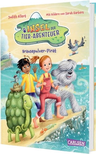 Buchcover und Innenansicht für das Buch: Insel der Tier-Abenteuer 3: Brausepulver-Pirat