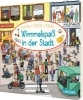 Buchcover und Innenansicht für das Buch: Wimmelspaß in der Stadt