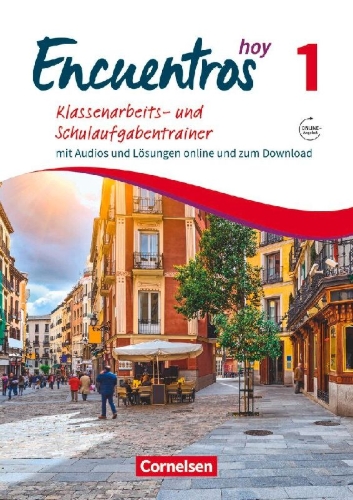 Buchcover und Innenansicht für das Buch: Encuentros Hoy Band 1 - Klassenarbeitstrainer