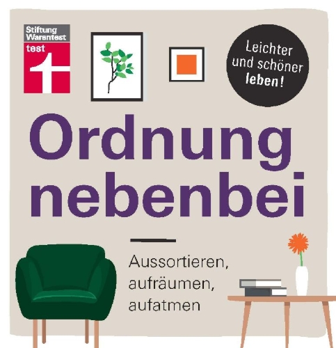 Buchcover und Innenansicht für das Buch: Ordnung nebenbei
