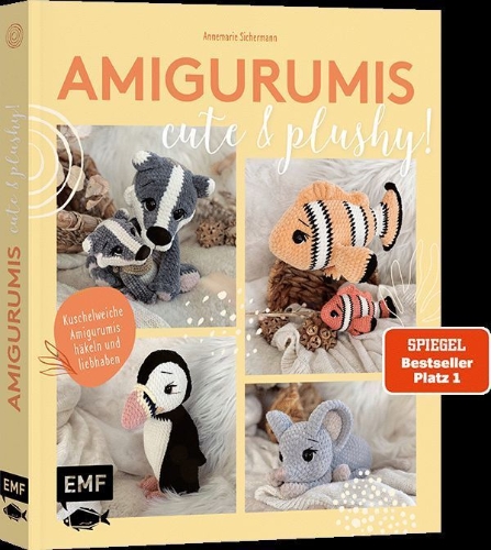 Buchcover und Innenansicht für das Buch: Amigurumis - cute and plushy!