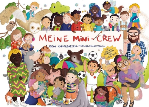 Buchcover und Innenansicht für das Buch: Freundebuch Meine Mini-Crew