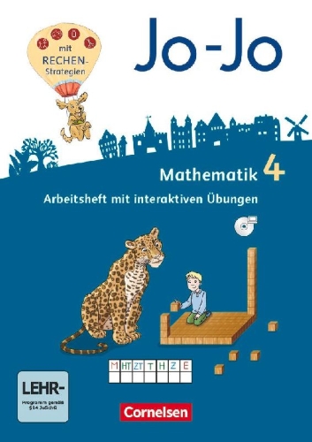 Buchcover und Innenansicht für das Buch: Jo-Jo Mathematik 4. Schuljahr - Allgemeine Ausgabe - Arbeitsheft
