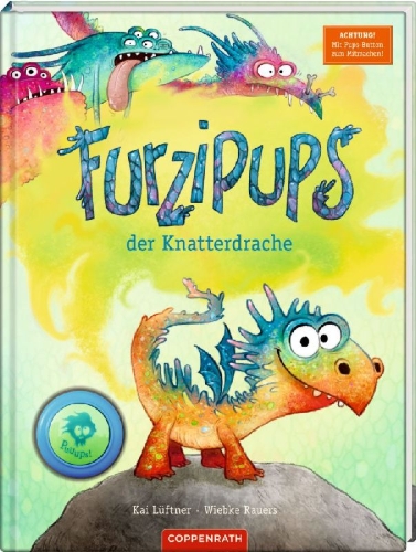 Buchcover und Innenansicht für das Buch: Furzipups, der Knatterdrache