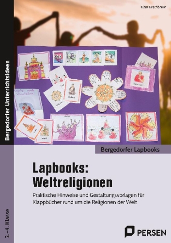 Buchcover und Innenansicht für das Buch: Lapbooks: Weltreligionen - 2.-4. Klasse