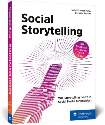 Buchcover und Innenansicht für das Buch: Social Storytelling