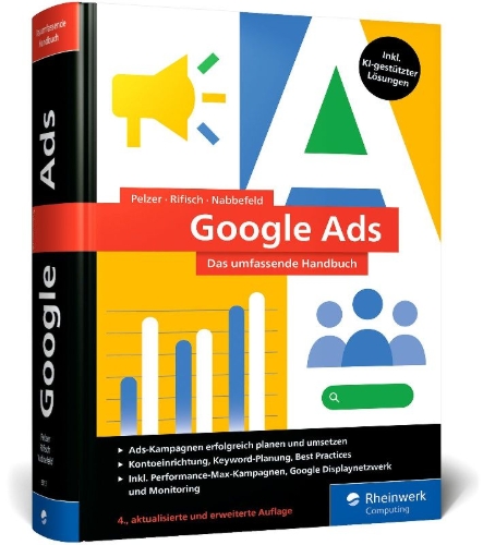 Buchcover und Innenansicht für das Buch: Google Ads