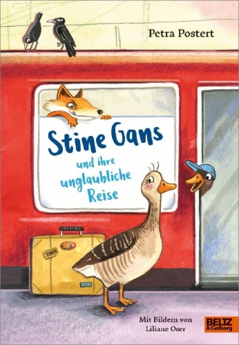 Buchcover und Innenansicht für das Buch: Stine Gans und ihre unglaubliche Reise